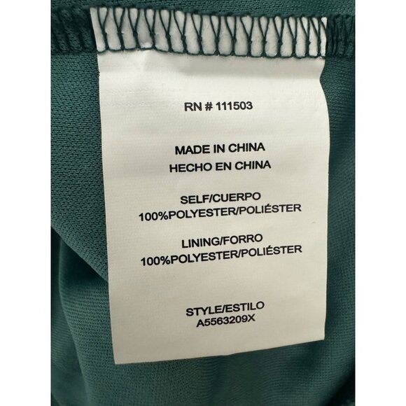 As U Wish Green Smocked Bodice Swiss Dot Ruffle Hem Dress Size 3X 22 24 Plus Sz - Picture 7 of 9